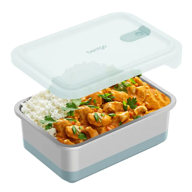 bentgo-microsteel-heat-eat-container-family-size-8-5-cup-microwave-safe-stainles image 1