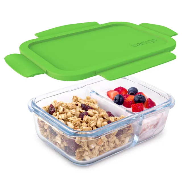 bentgo-glass-2-compartment-leak-proof-snack-container image 1