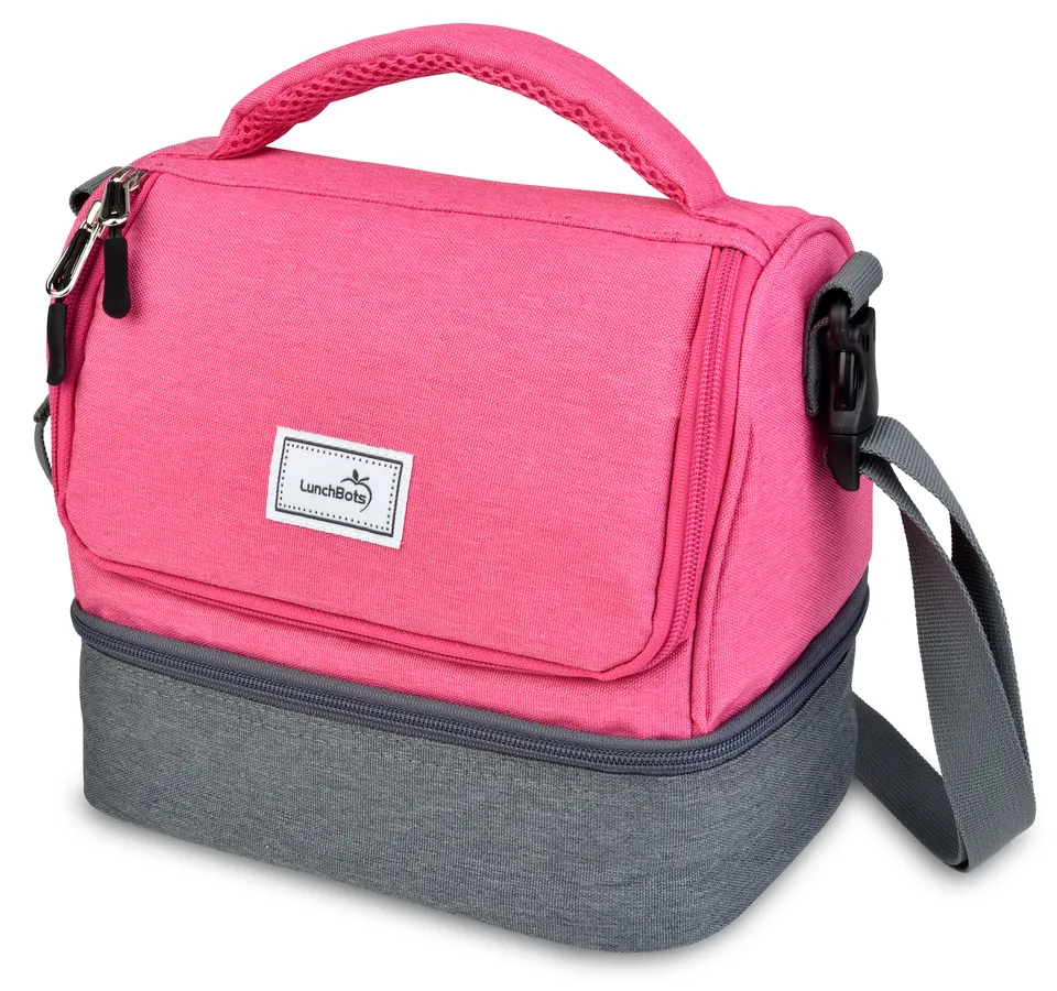 lunchbots-duplex-bag-insulated-two-zipper-lunch-bag-with-shoulder-strap-for-bent image 1