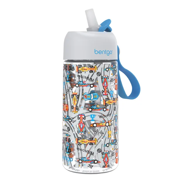 bentgo-kids-water-bottle-leak-proof-tritan-bite-sip-spout-15-fl-oz-pfas-bpa-free image 1