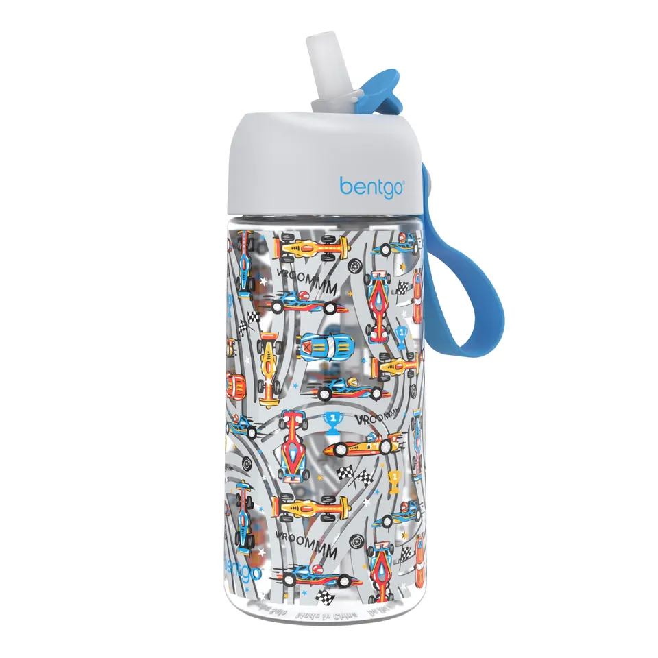 bentgo-kids-water-bottle-leak-proof-tritan-bite-sip-spout-15-fl-oz-pfas-bpa-free image 1