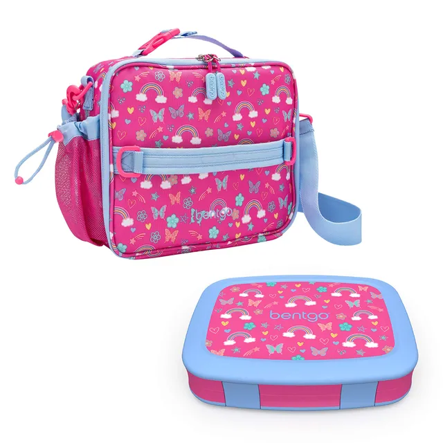 bentgo-kids-prints-insulated-lunch-bag-bento-lunch-box-set-leak-proof-5-compartm image 1