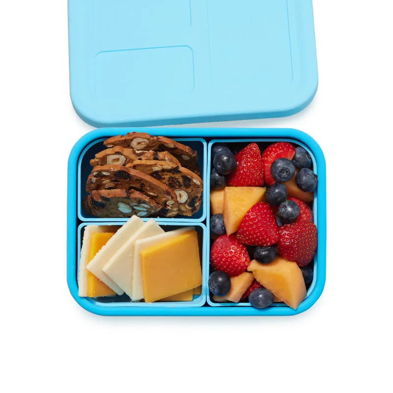 lunchbots-medium-build-a-bento-platinum-silicone-bento-box-with-3-interchangeabl image 1