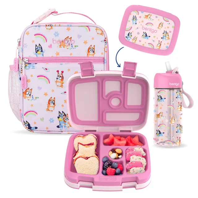 bentgo-bluey-3-piece-lunchtime-trio-set-leak-proof-5-compartment-kids-bento-lunc image 1