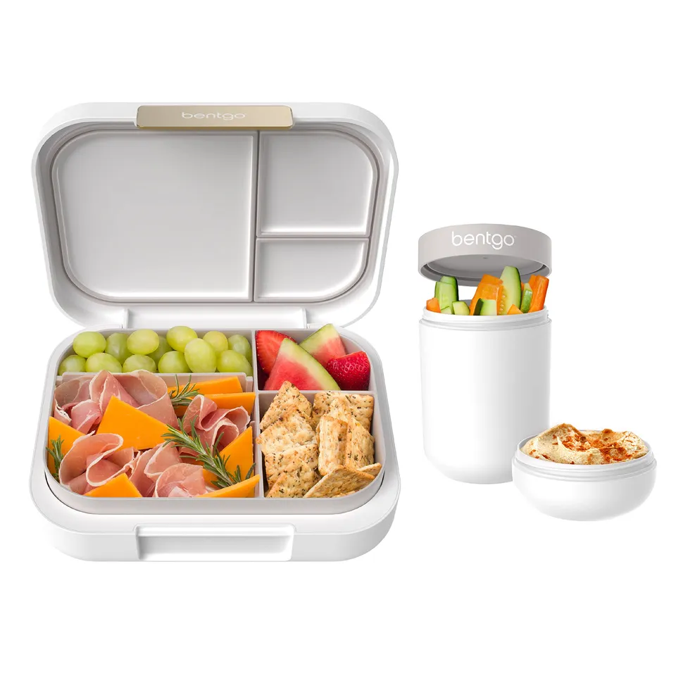 bentgo-modern-bento-style-lunch-box-set-with-reusable-snack-cup-leak-resistant-m image 1