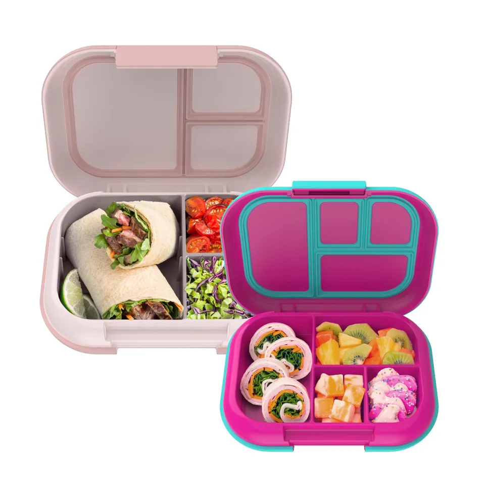 bentgo-chill-kids-fuchsia-teal-and-chill-max-pink-cloud-blush-lunch-box-set-leak image 1