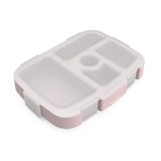 bentgo-kids-tray-with-transparent-cover-glitter-5-compartment-replacement-prep-t image 1