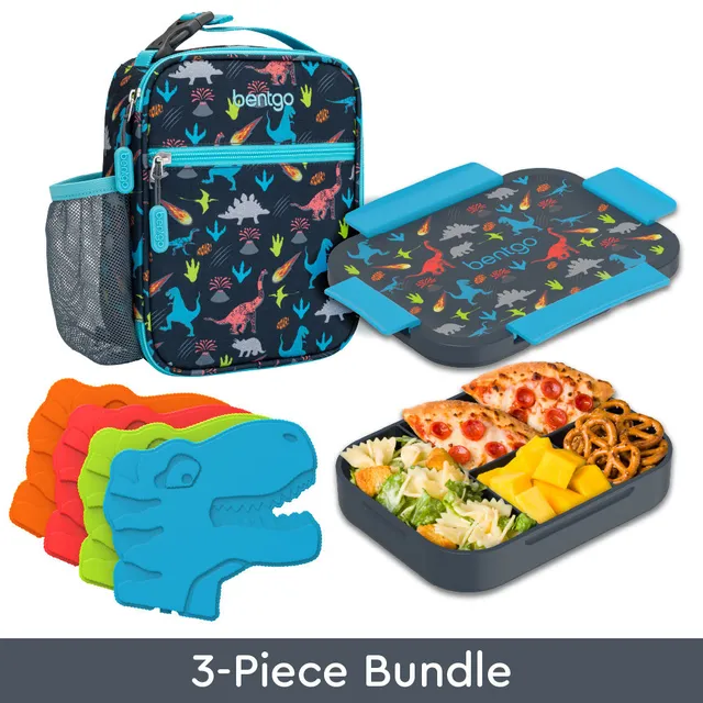bentgo-kids-snap-go-lunch-box-insulated-lunch-tote-ice-packs-bundle-4-compartmen image 1