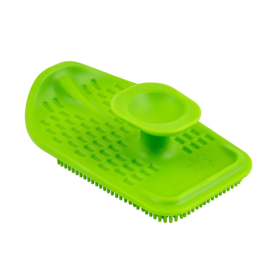 lunchbots-platinum-silicone-food-scrubber-dual-sided-dish-pan-and-produce-brush- image 1