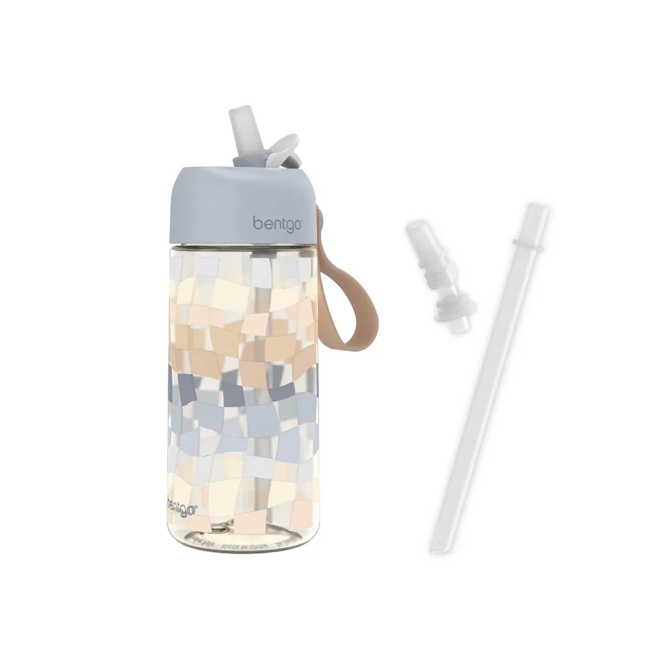 bentgo-kids-water-bottle-and-replacement-straws-set-checker-gradient-15oz-leak-p image 1
