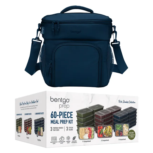 bentgo-prep-deluxe-multimeal-bag-60-piece-meal-prep-container-set-sand image 1