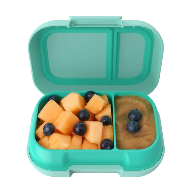 bentgo-kids-snack-2-compartment-leak-proof-bento-snack-container-12-oz-aqua-ages image 1