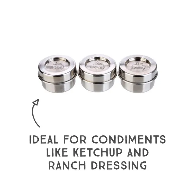lunchbots-dips-1-5-oz-all-stainless-condiment-containers-set-of-3-leakproof-scre image 1