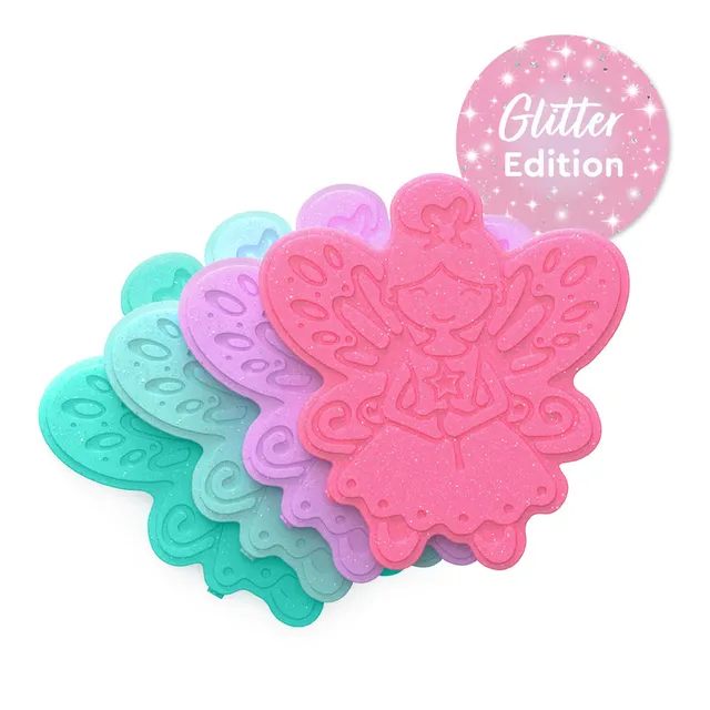 bentgo-buddies-reusable-ice-packs-glitter-4-pack-slim-kid-friendly-lunch-box-coo image 1