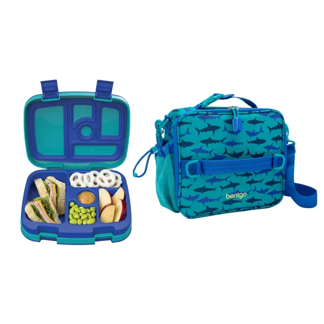 bentgo-kids-prints-lunch-box-lunch-bag-2-piece-bundle-5-compartment-leak-proof-b image 1
