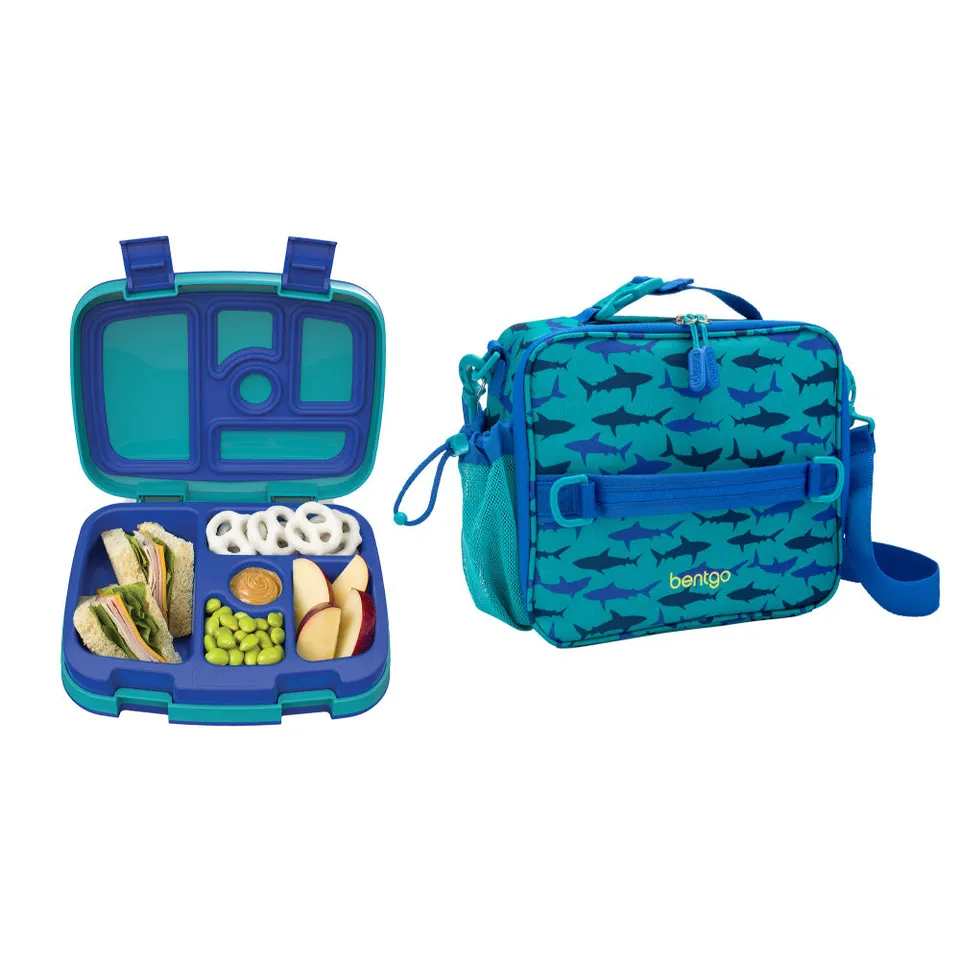 bentgo-kids-prints-lunch-box-lunch-bag-2-piece-bundle-5-compartment-leak-proof-b image 1