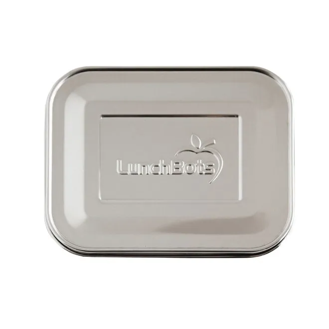 lunchbots-medium-replacement-lid-stainless-steel-lid-for-5-x-6-medium-uno-duo-tr image 1