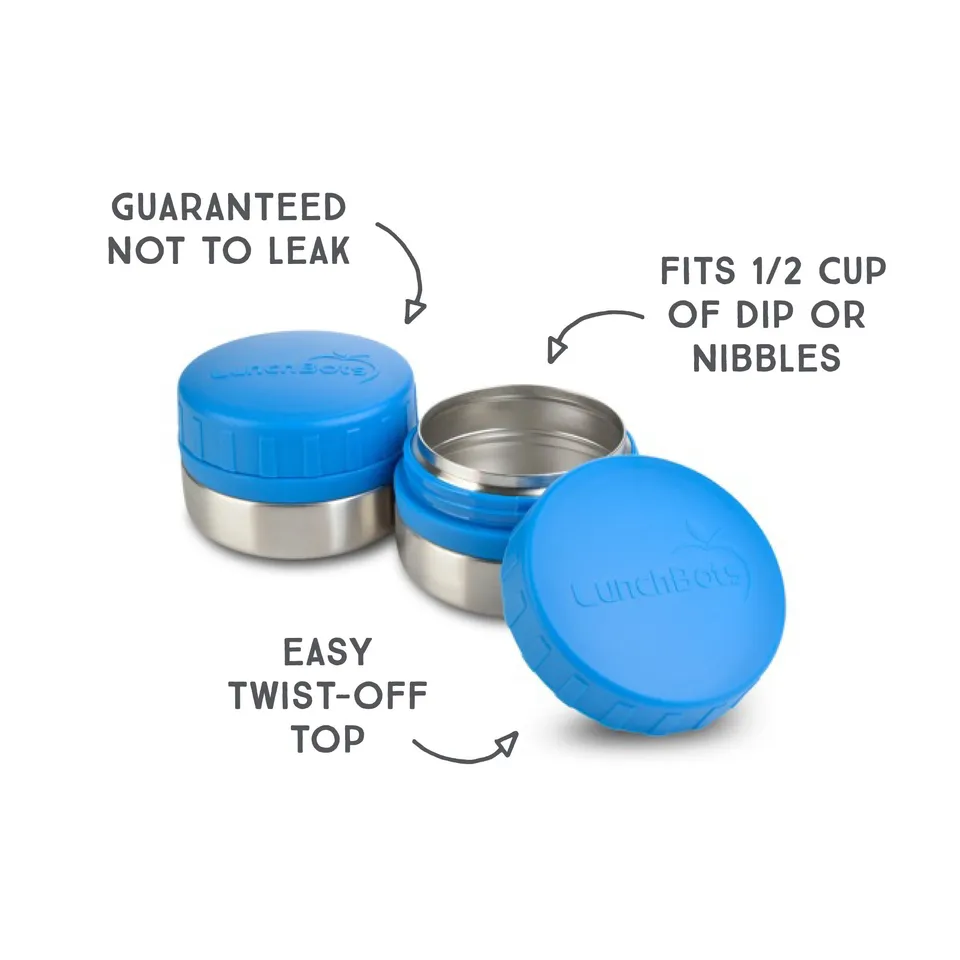 lunchbots-rounds-4-oz-leakproof-stainless-steel-dip-and-snack-containers-set-of- image 1