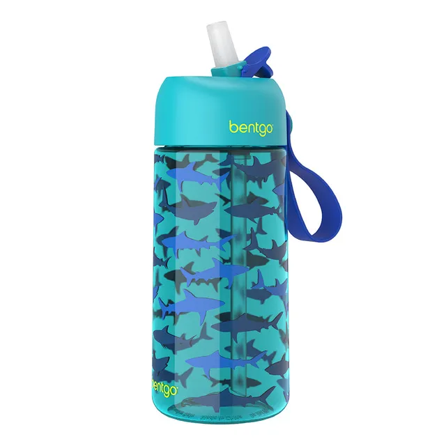 bentgo-kids-water-bottle-15-fl-oz-leak-proof-flip-straw image 1