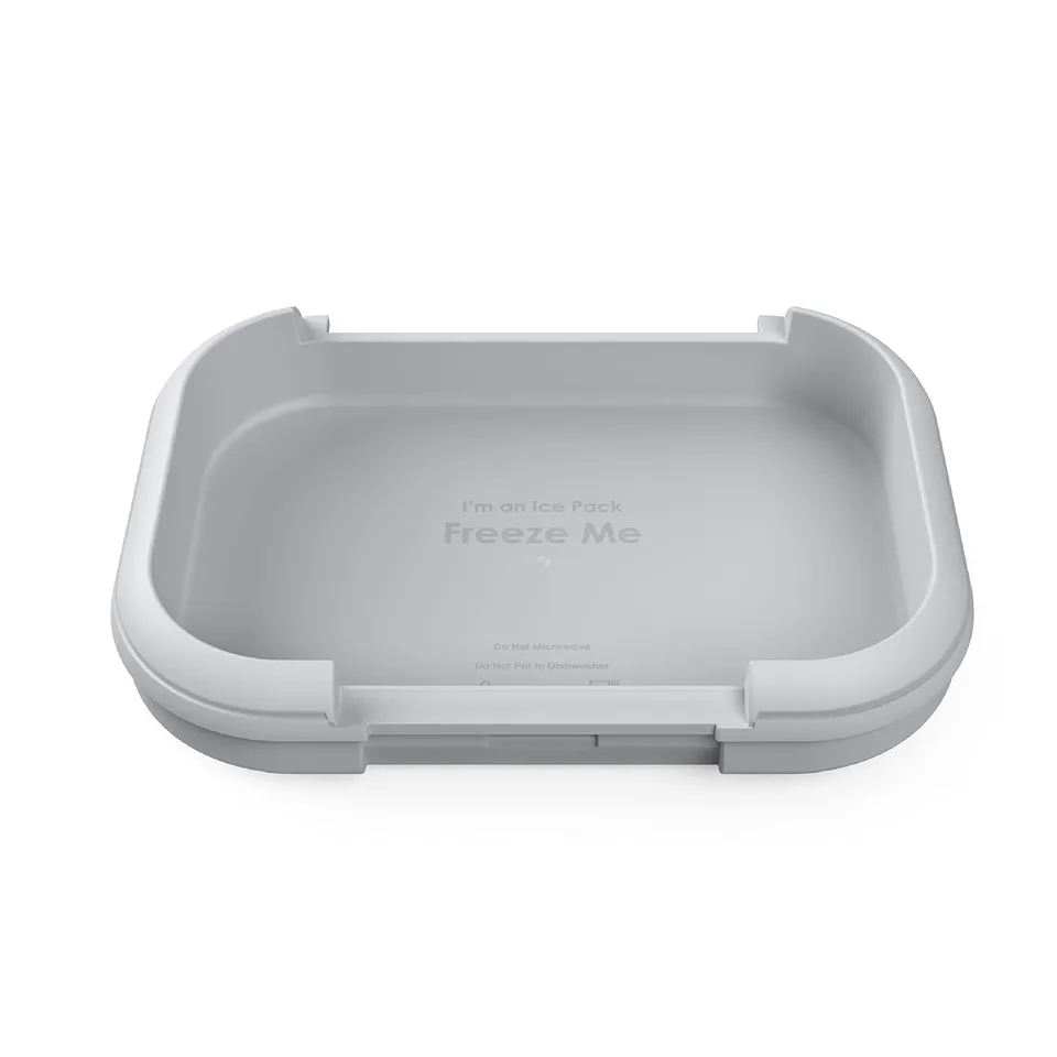 bentgo-kids-chill-replacement-ice-pack-gray-removable-built-in-freezer-pack-for- image 1