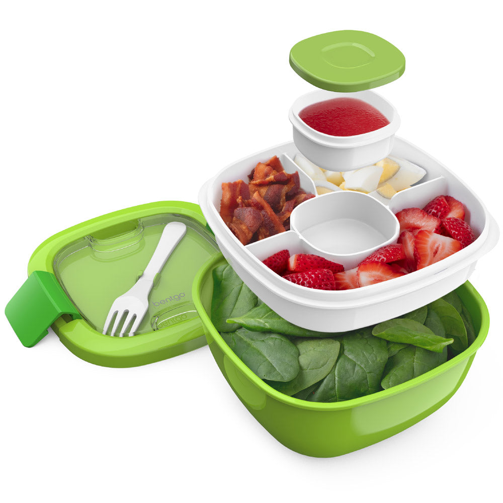 bentgo-salad-container-2-pack-all-in-one-salad-bowl-with-4-compartment-toppings- image 1