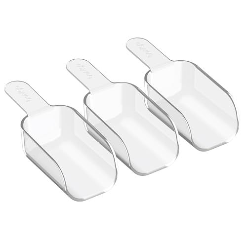 bentgo-pantry-3-piece-all-purpose-scoop-set-4-oz-1-2-cup-clear-bpa-free-scoops-f image 7