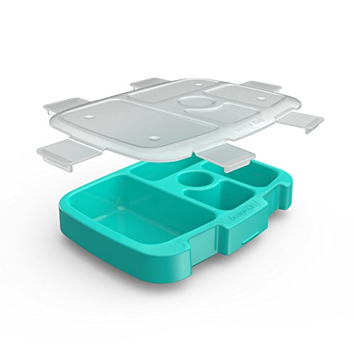 bentgo-kids-brights-tray-aqua-with-transparent-cover-5-compartment-bpa-free-port image 8