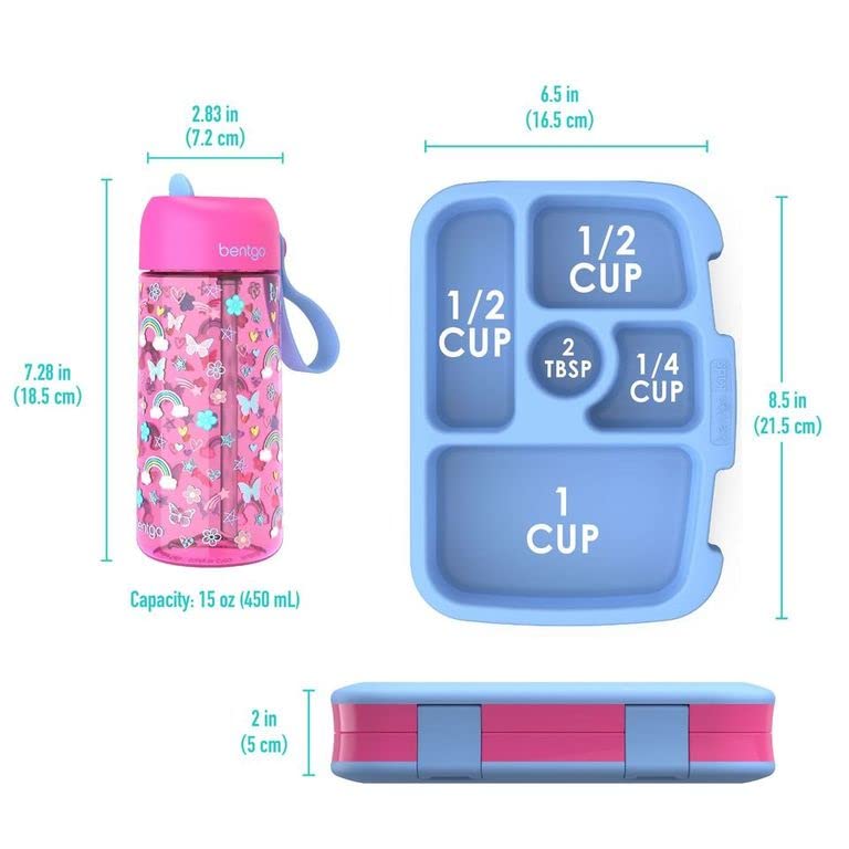 bentgo-kids-prints-pack-rainbows-leak-proof-5-compartment-kids-lunch-box-with-ma image 8