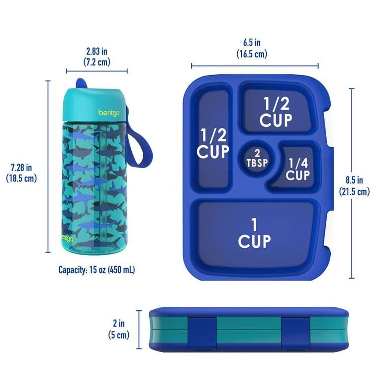 bentgo-kids-prints-pack-leak-proof-5-compartment-bento-lunch-box-with-water-bott image 8