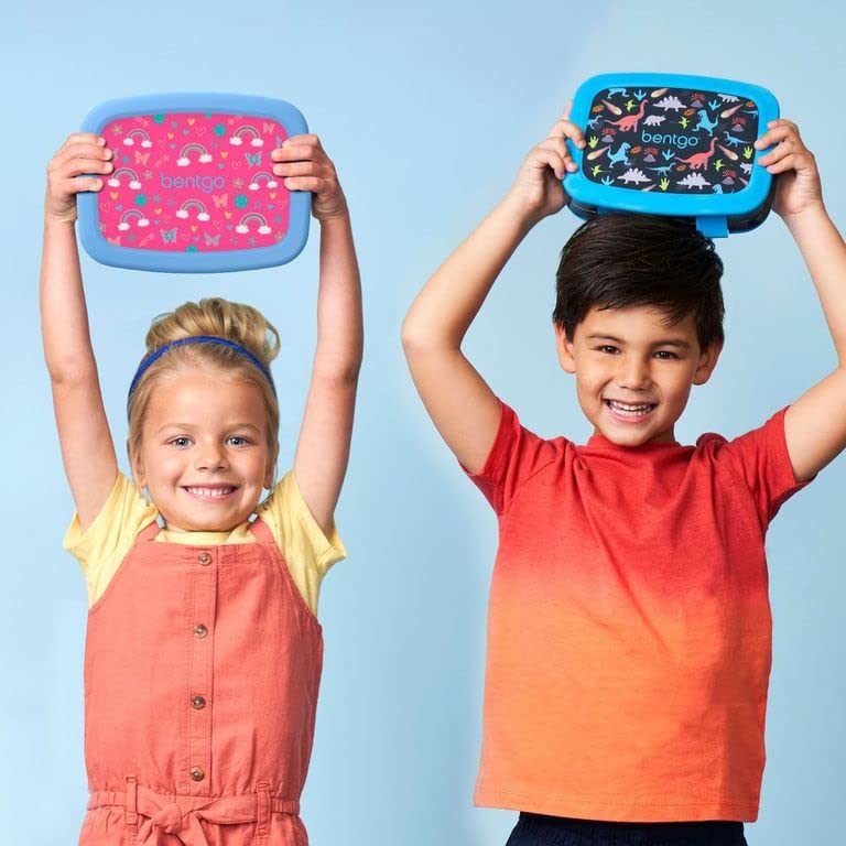 bentgo-kids-prints-pack-rainbows-leak-proof-5-compartment-kids-lunch-box-with-ma image 6