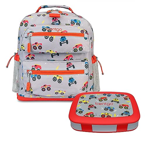 bentgo-kids-14-backpack-set-with-kids-prints-leak-proof-lunch-box-trucks-water-r image 8
