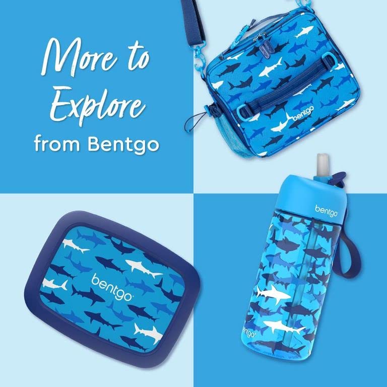 bentgo-kids-prints-leak-proof-bento-lunch-box-shark-5-compartments-bpa-free-micr image 7