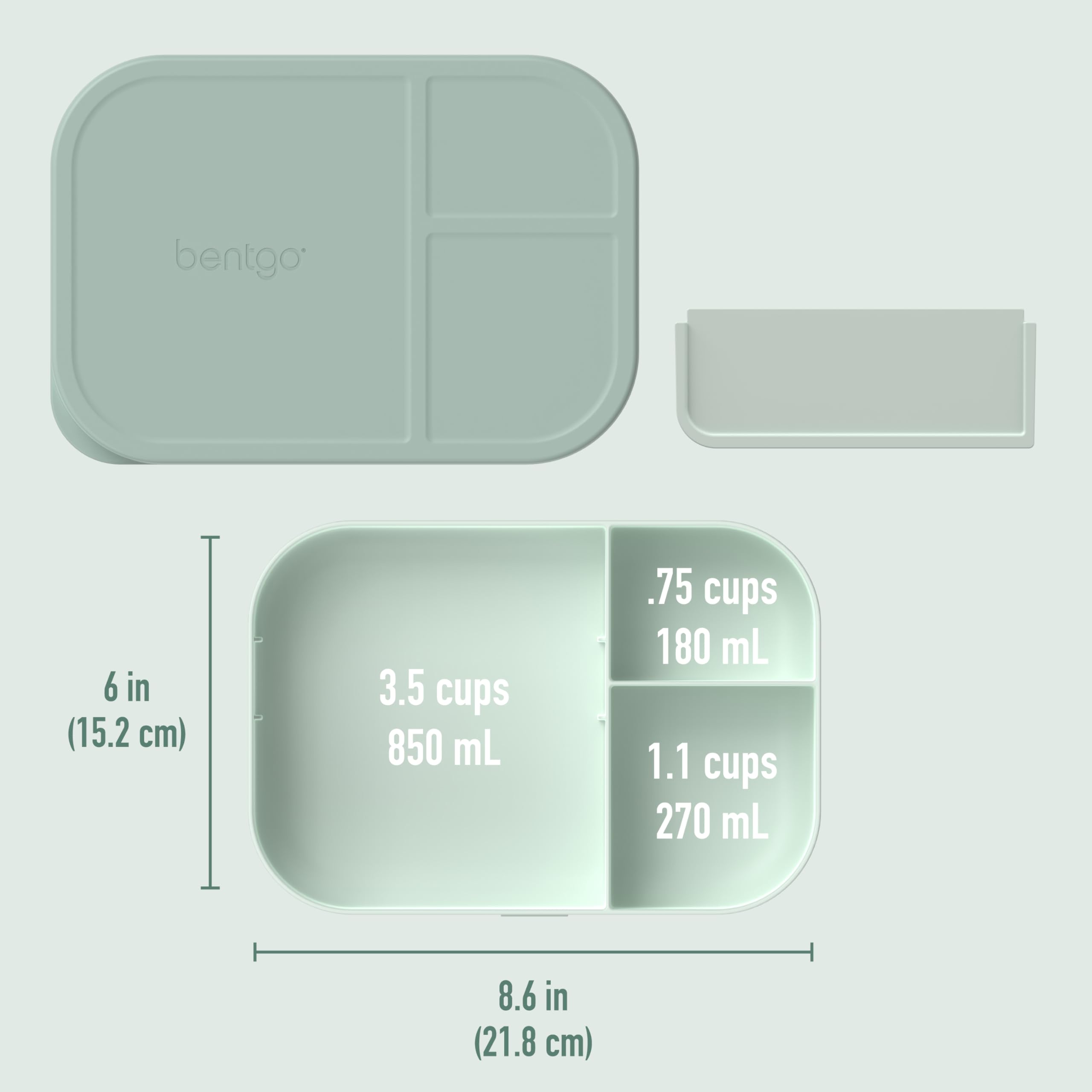 bentgo-modern-tray-with-matte-lid-reusable-bpa-free-meal-prep-container-with-rem image 5