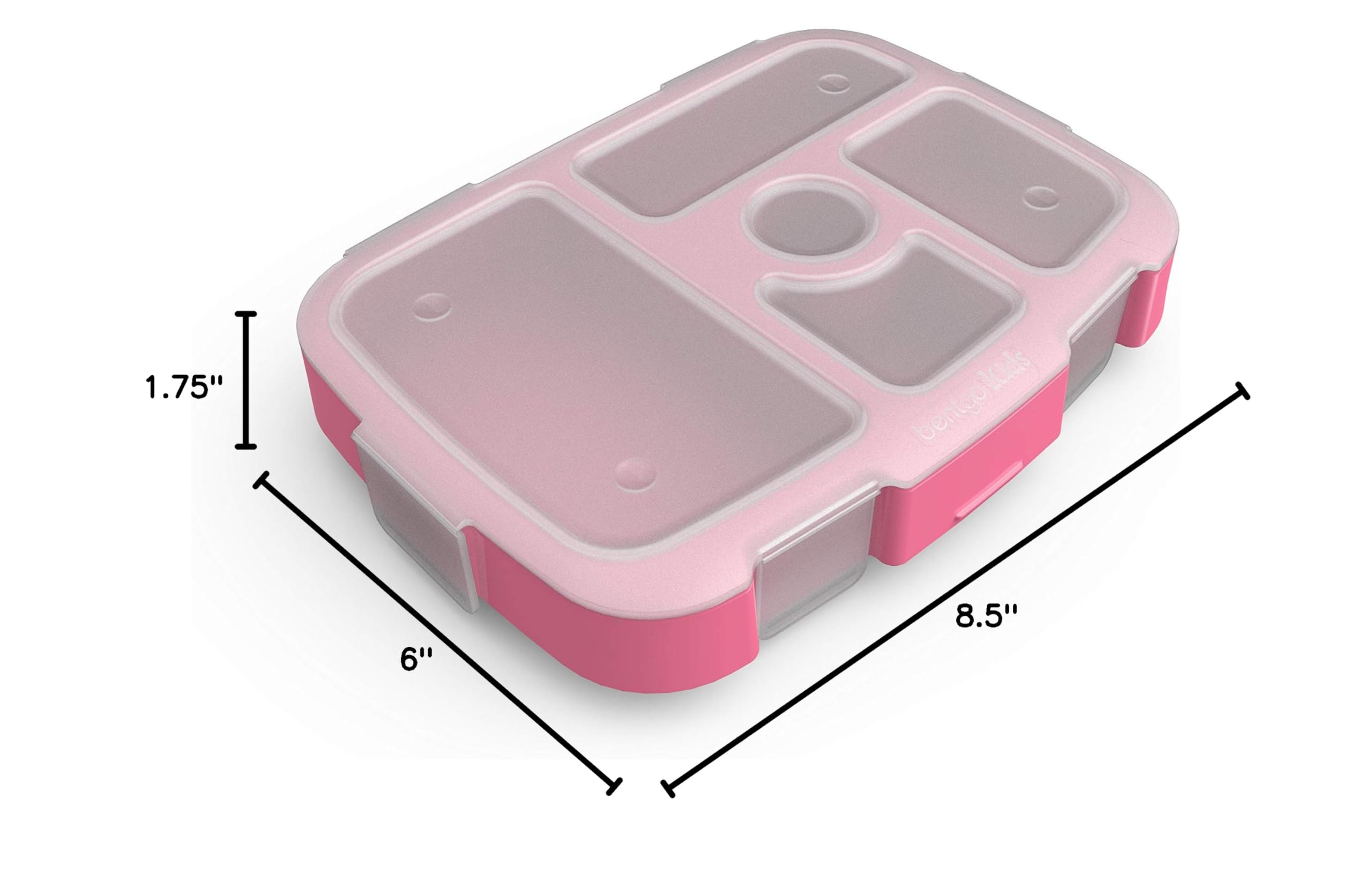 bentgo-kids-prints-tray-with-transparent-cover-5-compartment-portion-control-mea image 5
