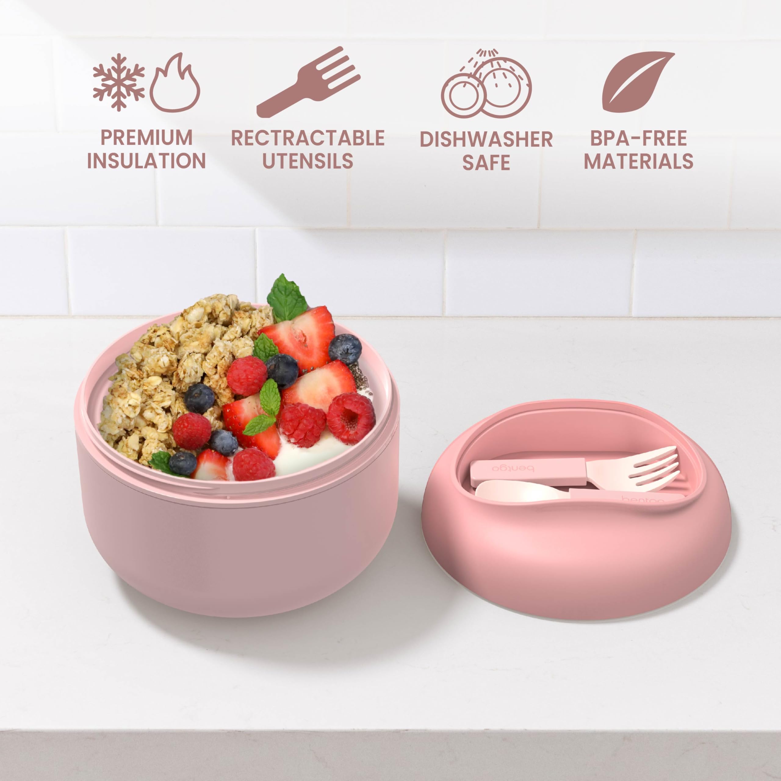 bentgo-bowl-insulated-leak-resistant-food-bowl-with-snack-compartment-collapsibl image 5