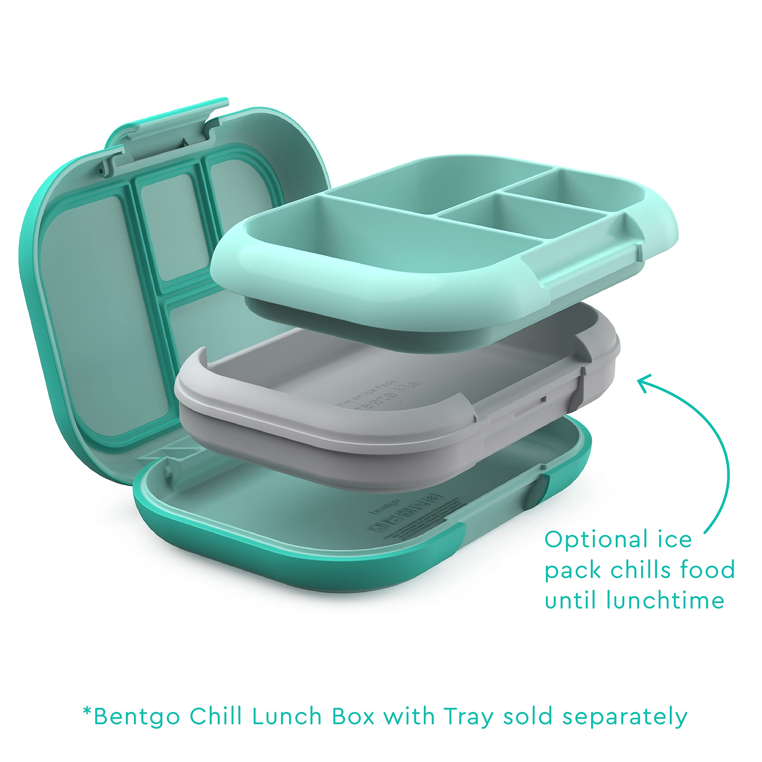 bentgo-kids-chill-replacement-ice-pack-gray-removable-built-in-freezer-pack-for- image 3