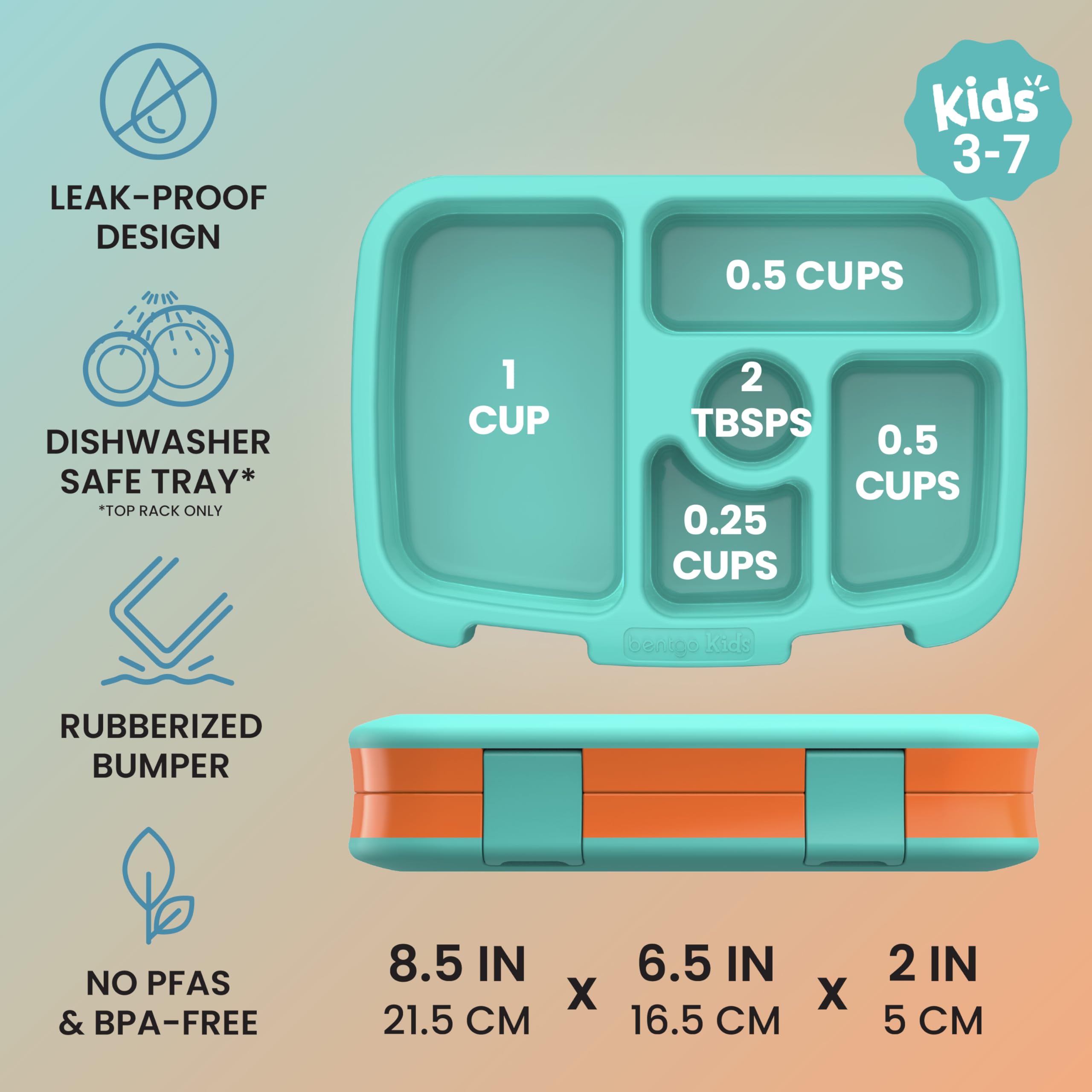 bentgo-kids-5-compartment-leak-proof-bento-lunch-box-for-ages-3-7-drop-proof-dis image 3