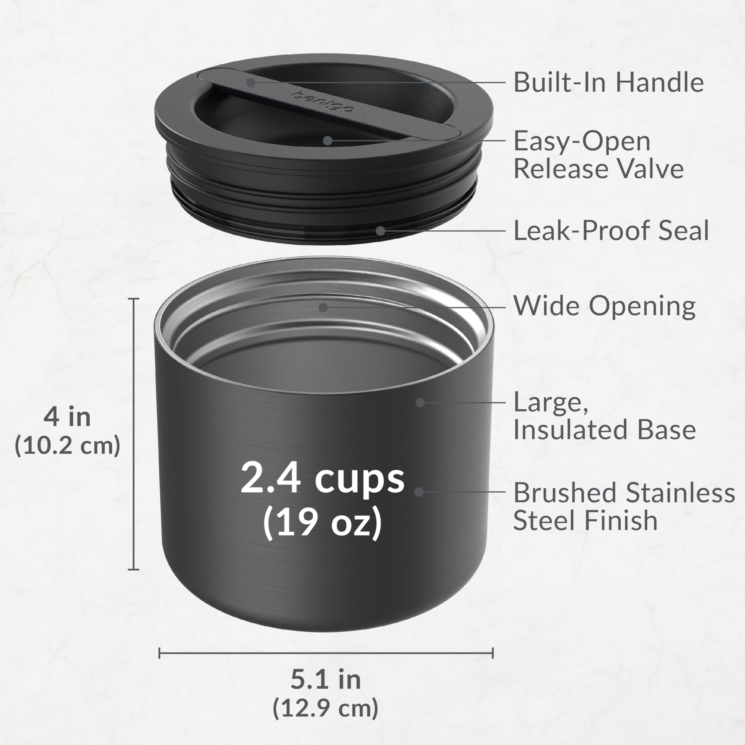 bentgo-stainless-steel-food-canister-and-deluxe-insulated-lunch-bag-set-carbon-b image 5