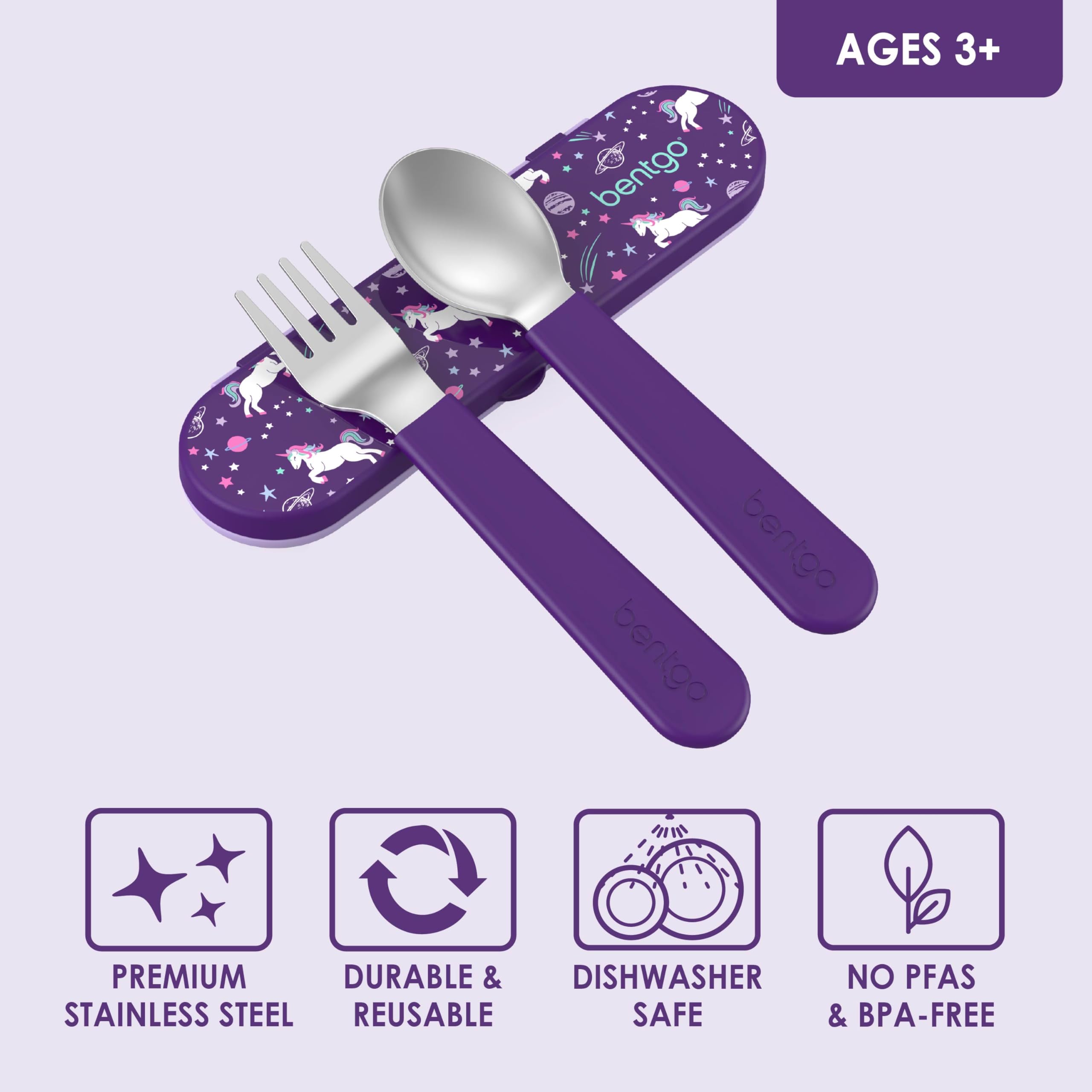 bentgo-kids-stainless-steel-utensil-set-reusable-fork-spoon-storage-case-pfas-bp image 3