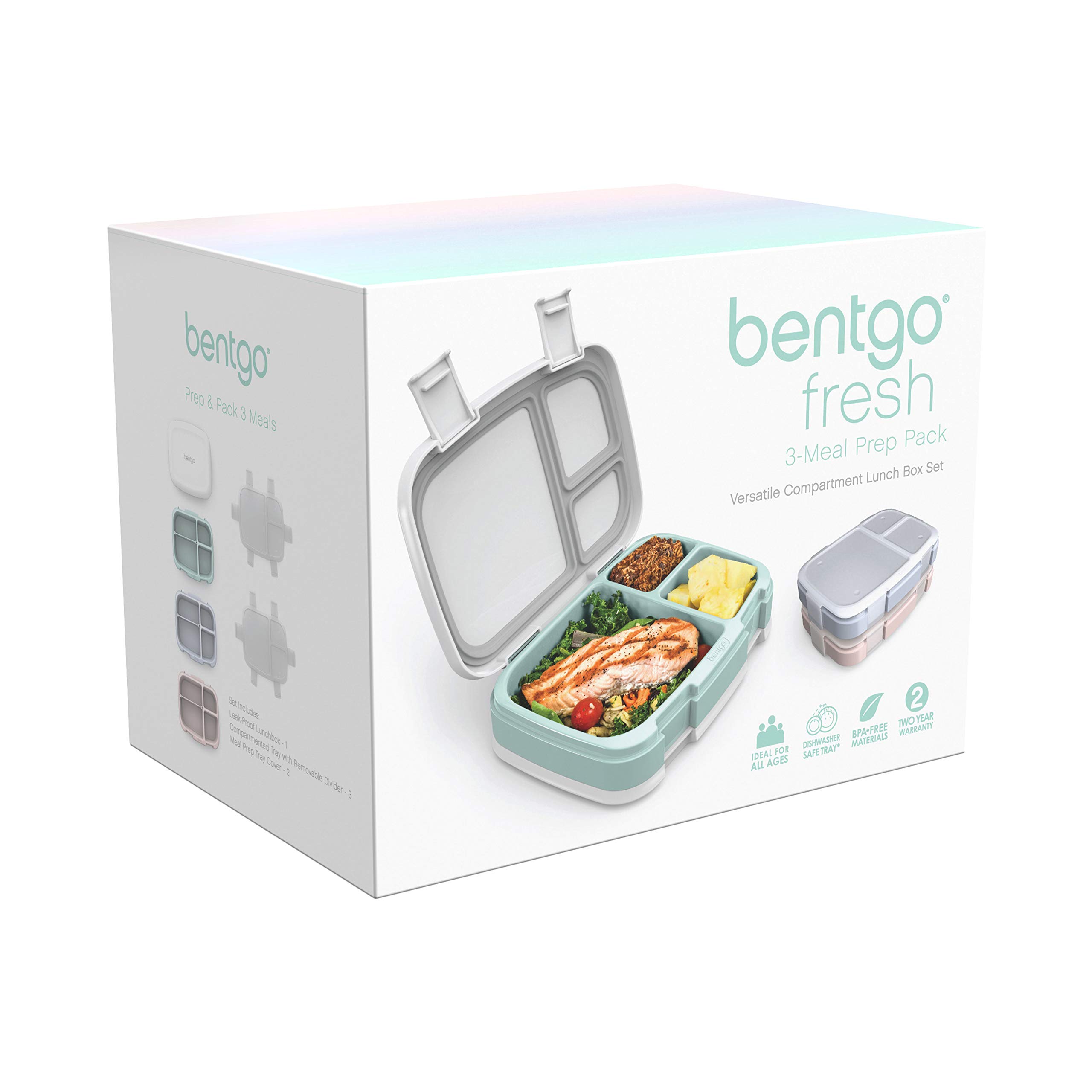 bentgo-fresh-3-pack-meal-prep-lunch-box-set-leak-proof-3-compartment-bpa-free-co image 7