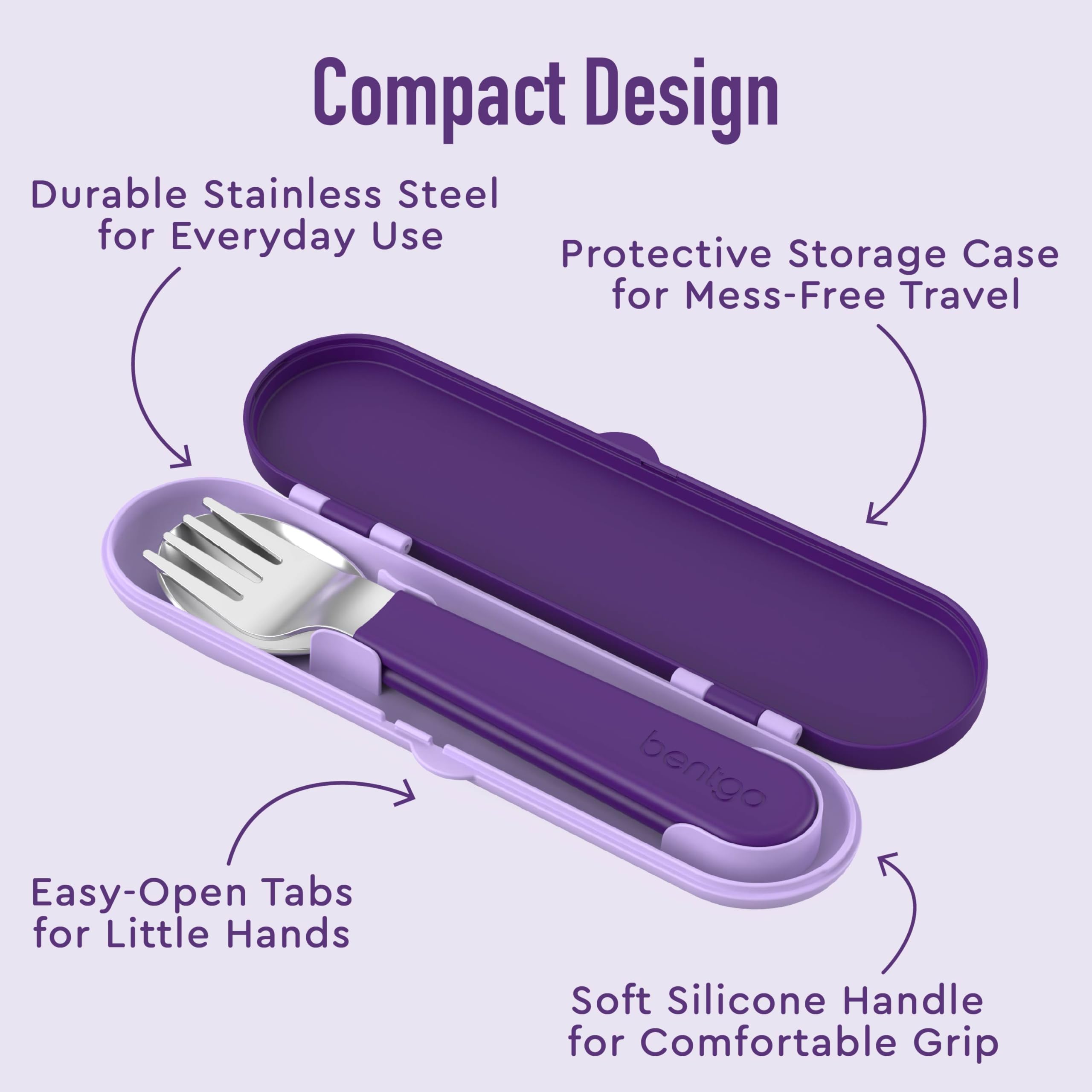 bentgo-kids-stainless-steel-utensil-set-reusable-fork-spoon-storage-case-pfas-bp image 4