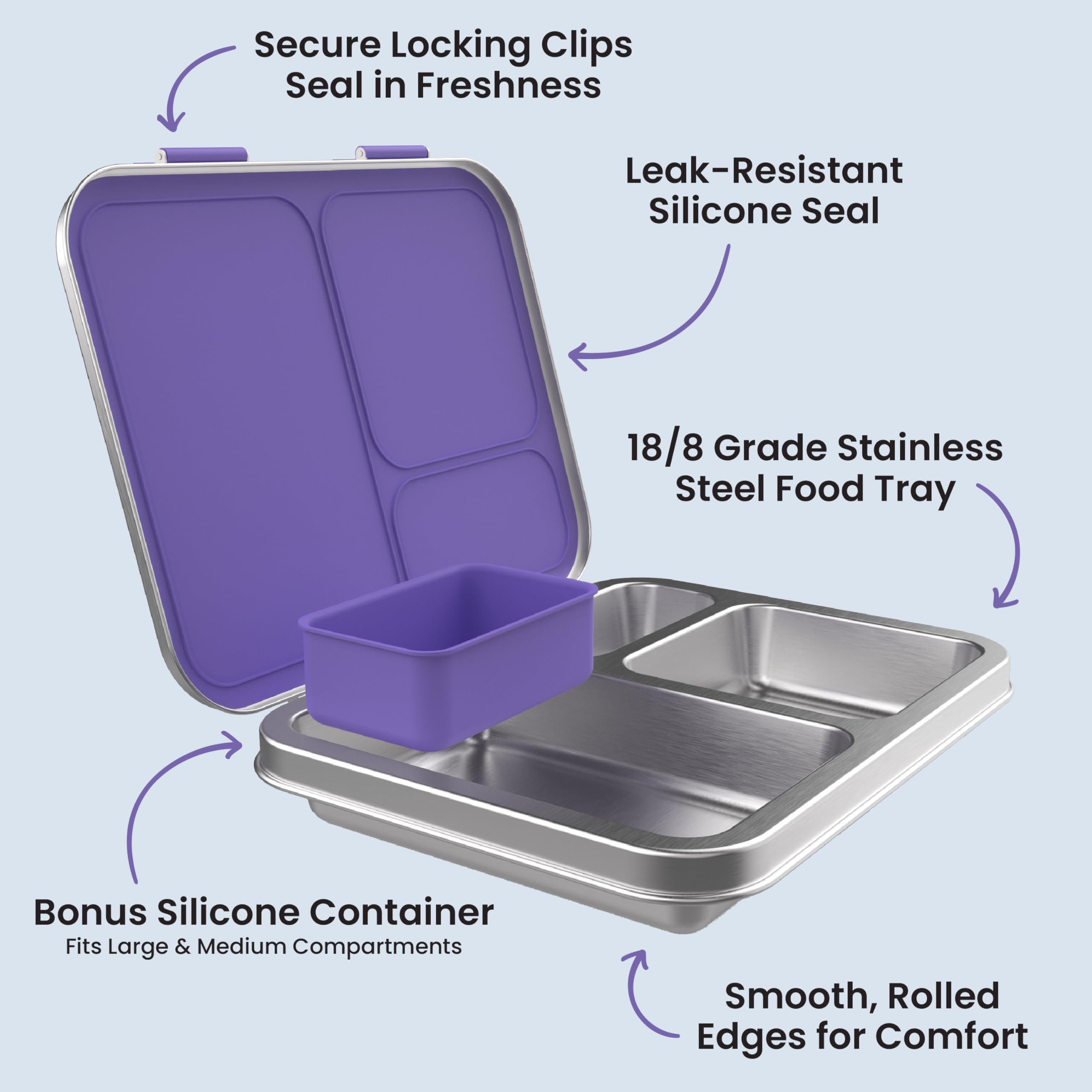 bentgo-kids-stainless-steel-leak-resistant-lunch-box-3-compartments-bonus-silico image 5