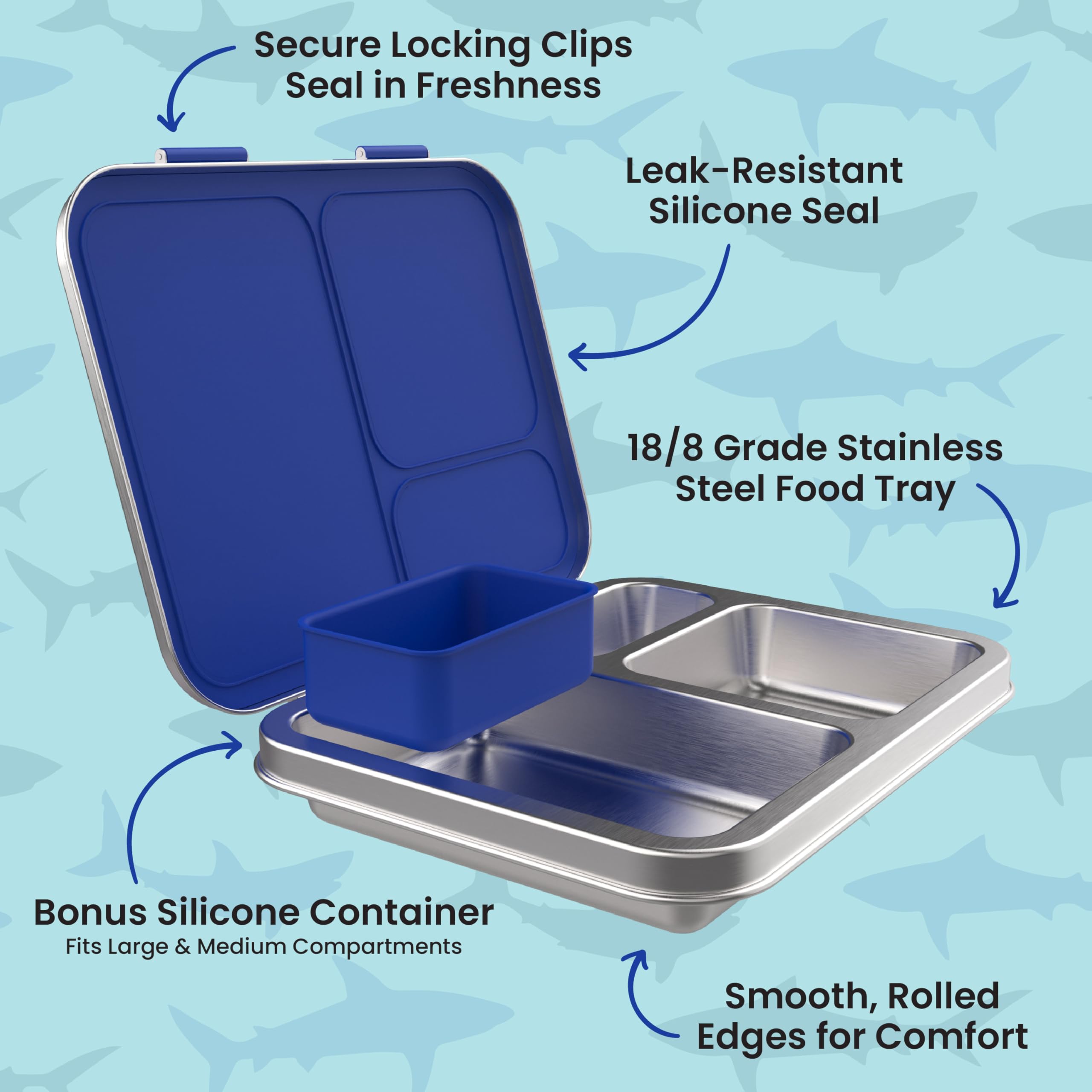 bentgo-kids-stainless-steel-prints-leak-resistant-bento-lunch-box-3-compartments image 6