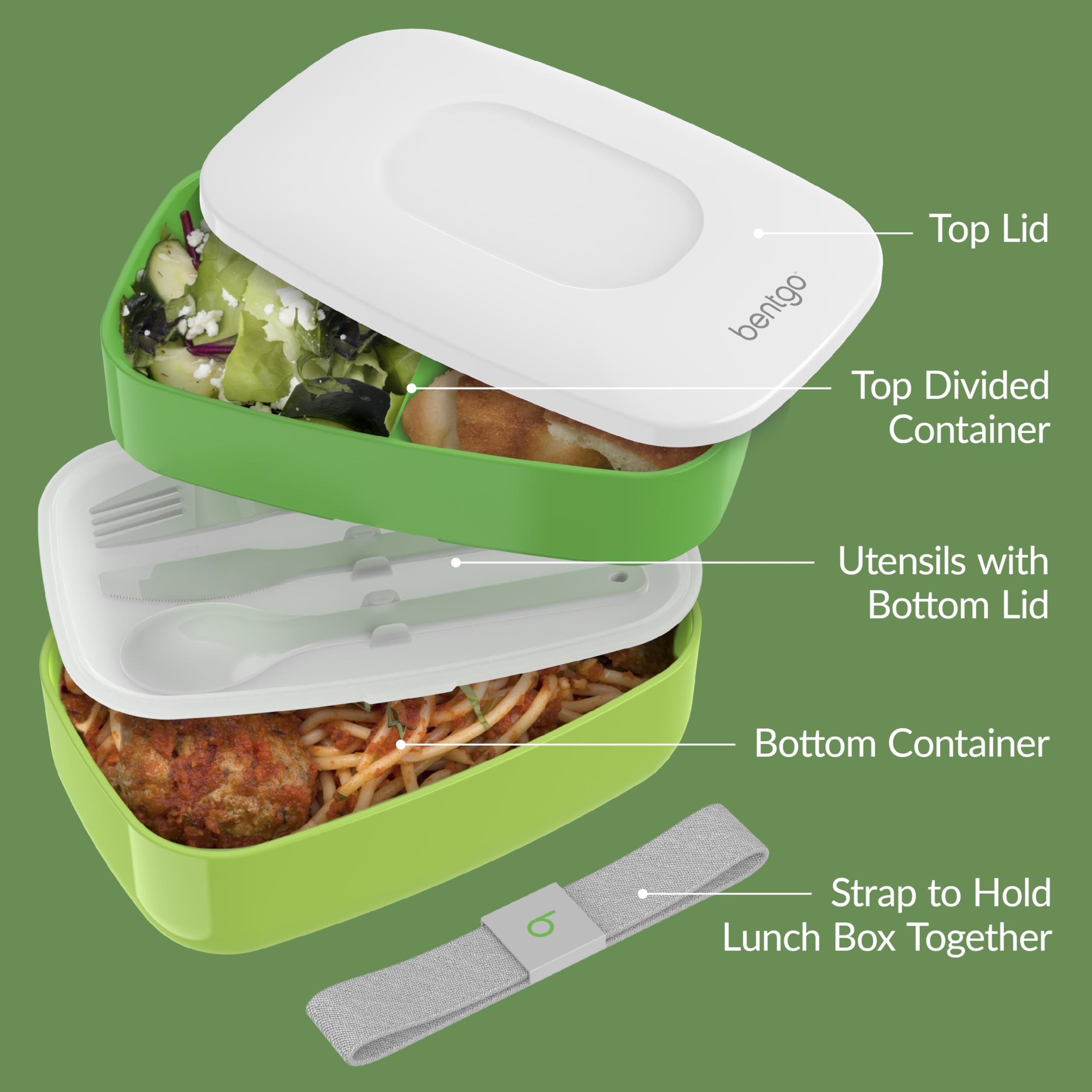 bentgo-classic-stackable-3-compartment-adult-bento-lunch-box-with-removable-uten image 5