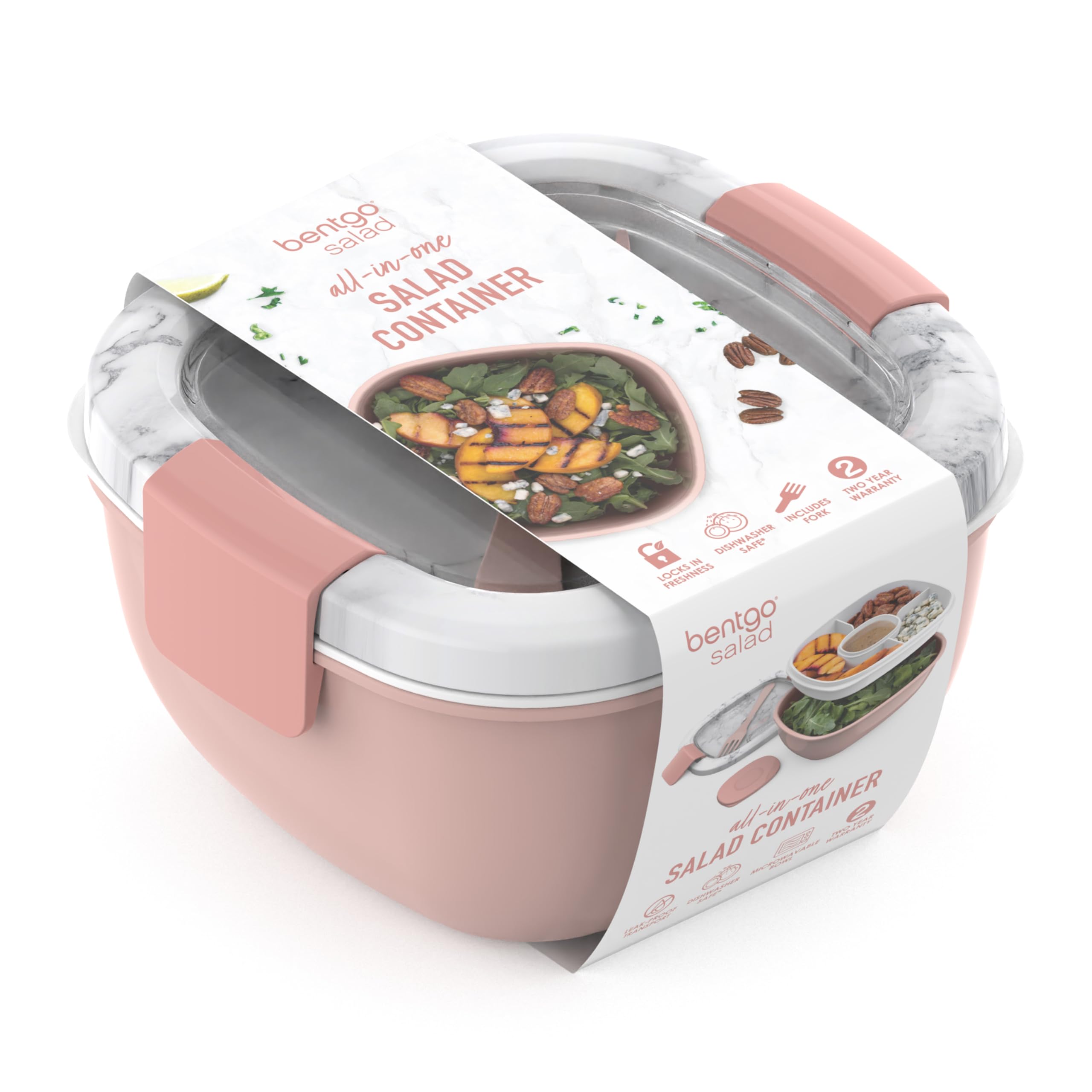 bentgo-salad-bento-lunch-box-2-pack-blush-marble-all-in-one-salad-container-with image 7