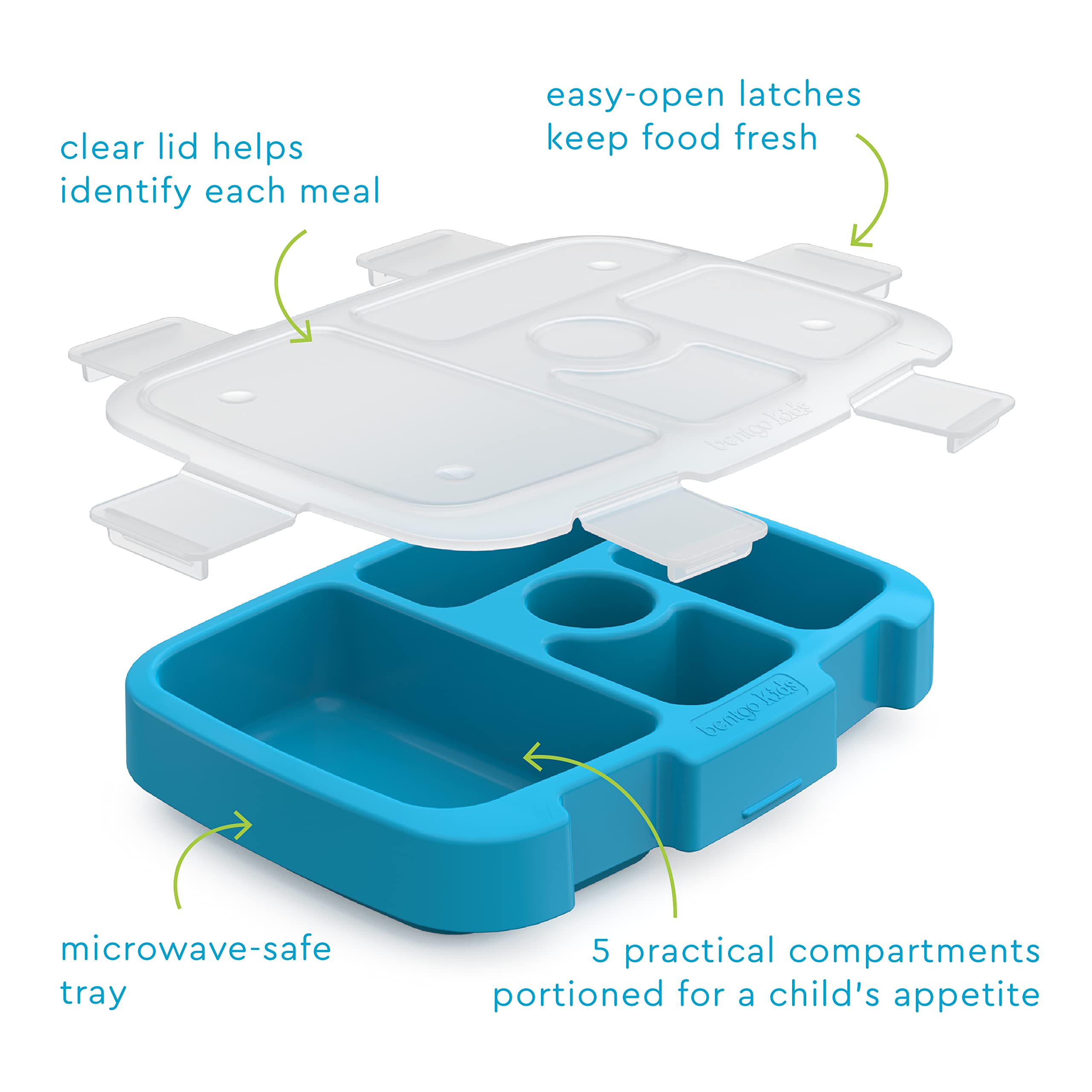 bentgo-kids-prints-tray-with-transparent-cover-5-compartment-replacement-meal-pr image 4