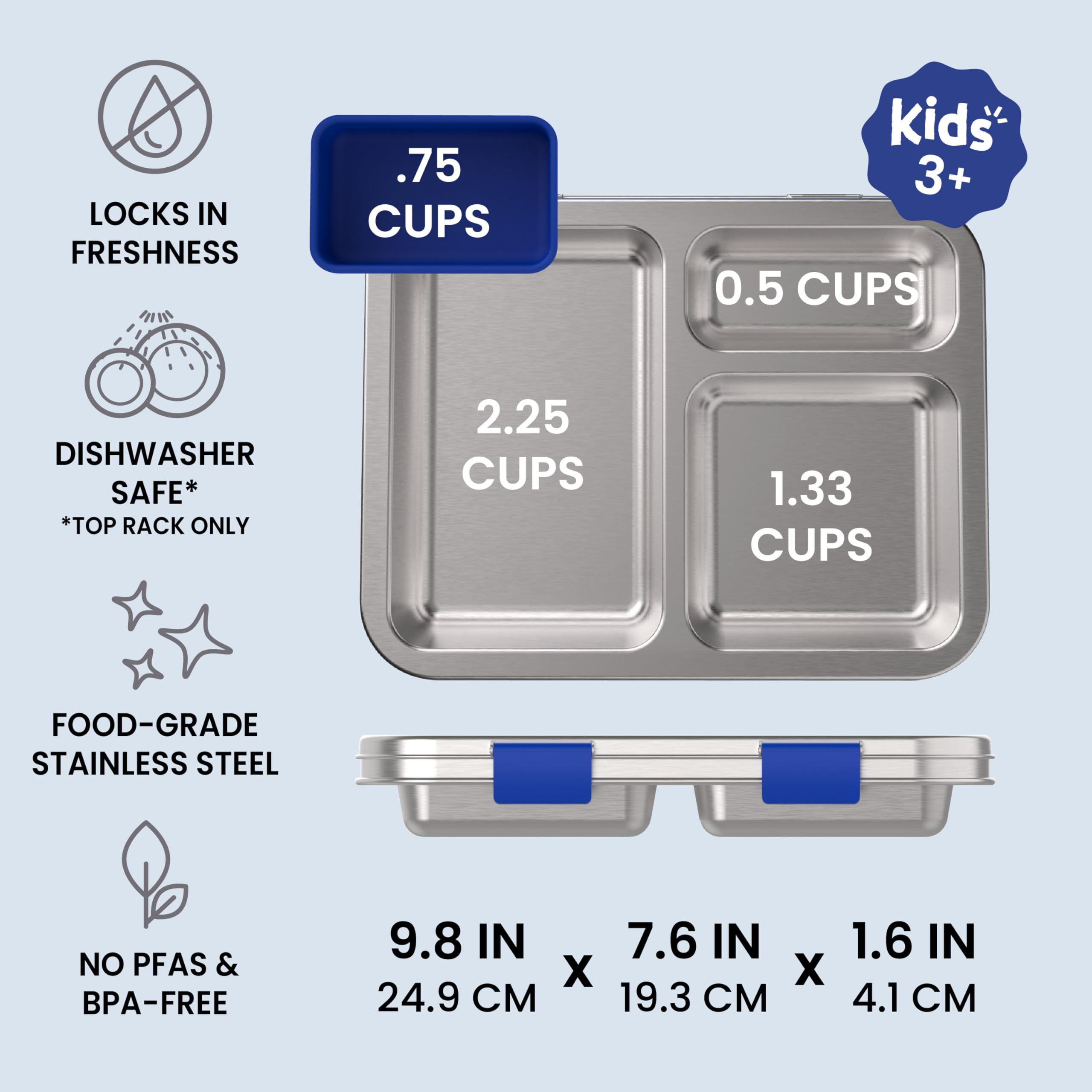 bentgo-kids-stainless-steel-prints-leak-resistant-bento-lunch-box-3-compartments image 4
