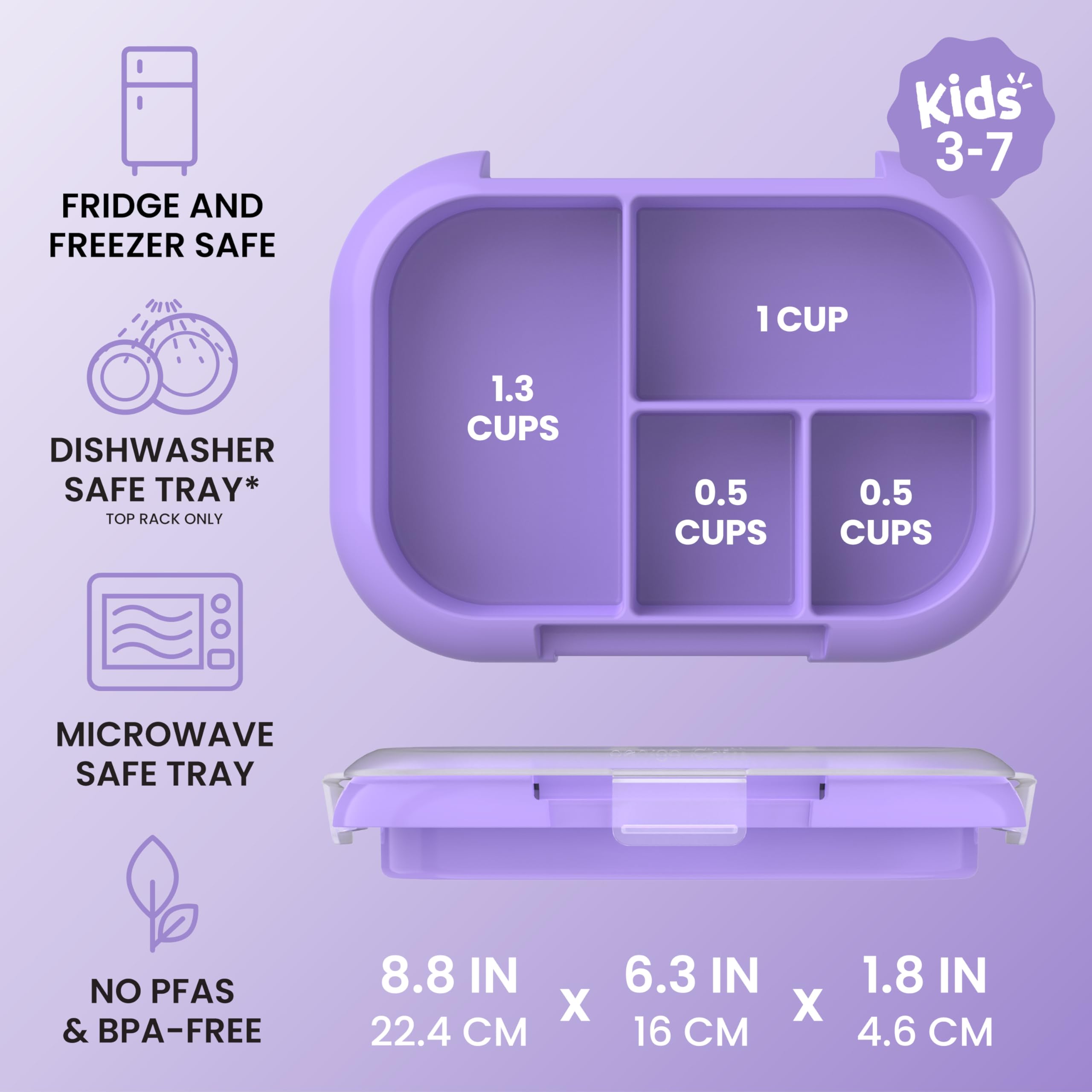 bentgo-kids-chill-replacement-tray-4-compartment-3-3-cup-capacity-confetti-editi image 3