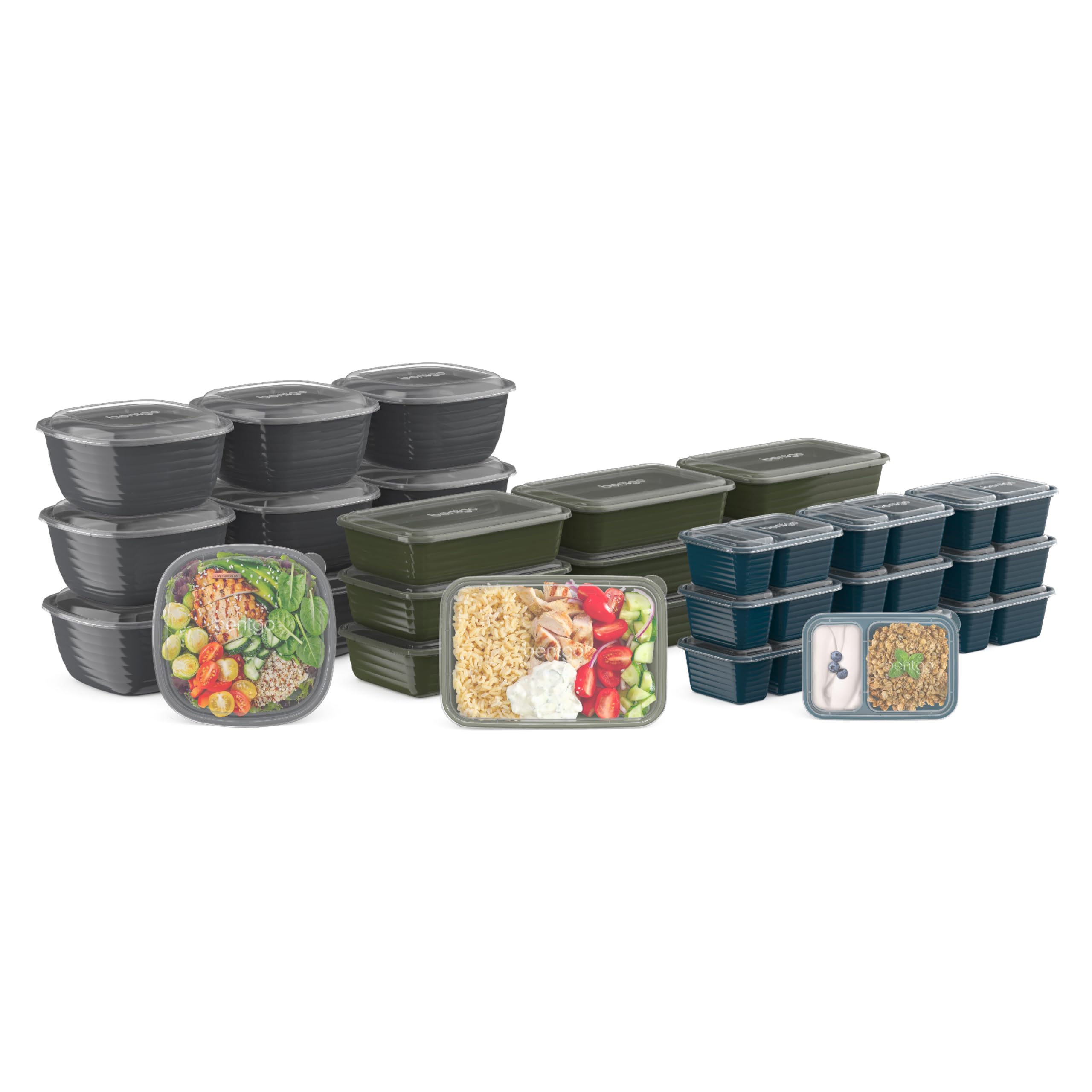 bentgo-prep-60-piece-meal-prep-kit-reusable-pfas-bpa-free-1-compartment-trays-pr image 1