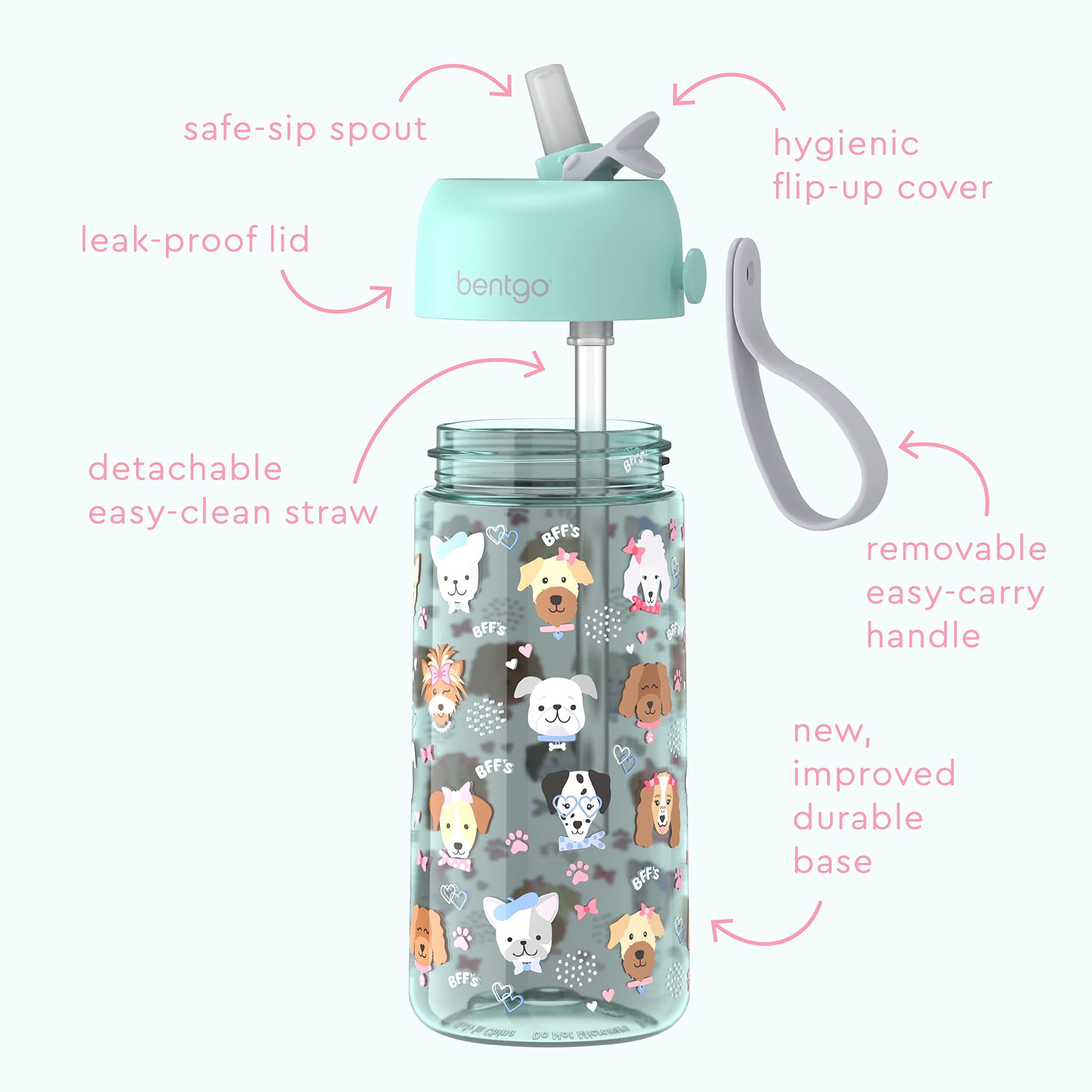 bentgo-kids-water-bottle-new-improved-2023-set-with-2-pack-replacement-straws-15 image 2